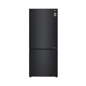 Appliances: LG 420L Bottom Mount Fridge - Matte Black Finish