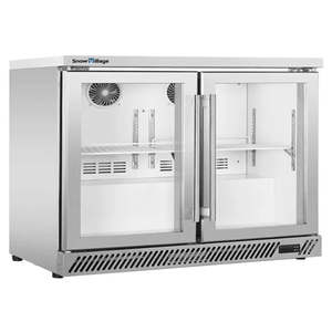 Under Bench Stainless Steel Double Door Bar Cooler BT-900FS/F