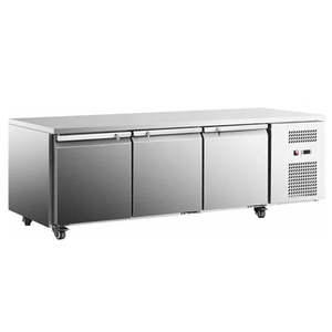 Stainless Steel Triple Door Workbench Fridge GNR1820T3