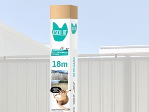 18-metre Oscillot Cat Fence kit - DIY cat rollers CATFENCE