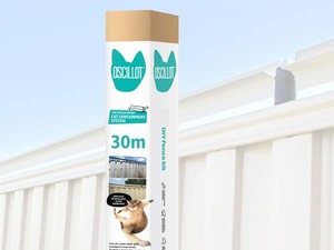 30-metre Oscillot Cat Fence kit - DIY cat rollers CATFENCE