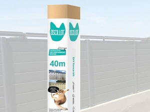40-metre Oscillot Cat Fence kit - DIY cat rollers CATFENCE