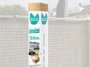 50-metre Oscillot Cat Fence kit - DIY cat rollers CATFENCE