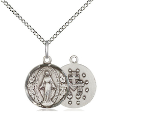 Products: Miraculous Medal – Sterling Silver HHHHH Family Life Catholic Gifts