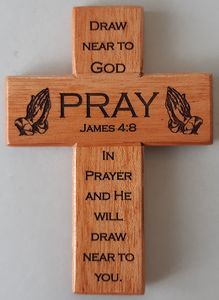 Crosses and Crucifixes Family Life Catholic Gifts: Wooden Cross – Scripture Pray Family Life Catholic Gifts