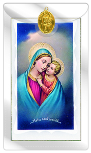 Holy Cards Family Life Catholic Gifts: Mother of Good Counsel – Holy Card and Medal Family Life Catholic Gifts