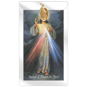 Cards Family Life Catholic Gifts: Our Lord of Divine Mercy – Holy Card/Medal Family Life Catholic Gifts