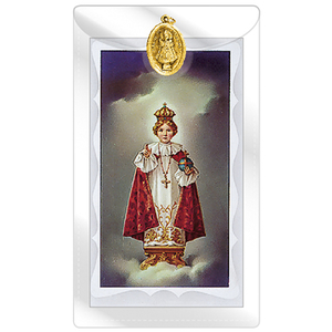 Holy Cards Family Life Catholic Gifts: Little Infant of Prague with medal Family Life Catholic Gifts