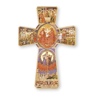 Crucifix: Confirmation Cross – Trinitarian Cross 14cm Family Life Catholic Gifts