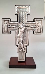 Gifts and Cards Family Life Catholic Gifts: Giotto Icon Crucifix – Standing 13cm Italian Family Life Catholic Gifts