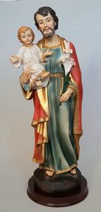 Art and Statues Family Life Catholic Gifts: St Joseph & Child – 30cm Family Life Catholic Gifts
