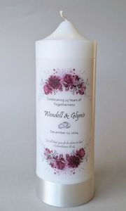 Candles Family Life Catholic Gifts: Personalised Candle – Anniversary or Wedding Family Life Catholic Gifts