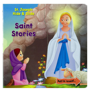 Hide And Slide Saints – Board Book Family Life Catholic Gifts