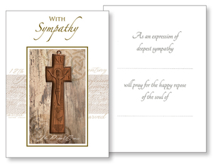 Cards Family Life Catholic Gifts: With Sympathy – Irish Penal Cross Family Life Catholic Gifts
