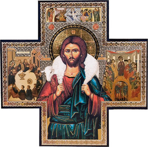 Crosses and Crucifixes Family Life Catholic Gifts: Icon Cross – Good Shepherd Family Life Catholic Gifts