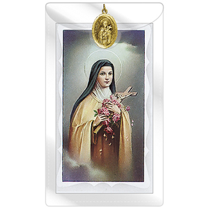 Holy Cards Family Life Catholic Gifts: St Therese of Lisieux – Holy Card/Medal Family Life Catholic Gifts