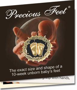 Baby: Precious Feet/Thorns Lapel Pin – Silver Family Life Catholic Gifts