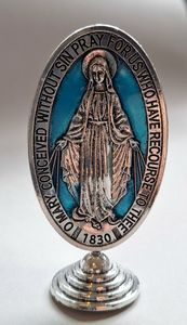 Blessed Mother: Miraculous Medal Car Medal/Plaque – 9.5cm Large Family Life Catholic Gifts