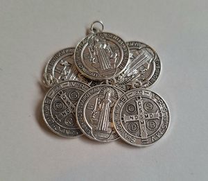 Benedict: St Benedict Silver Medal – Bulk Pack (6) SPECIAL Family Life Catholic Gifts