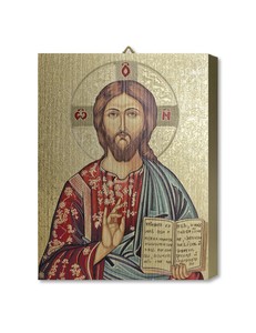 Art and Statues Family Life Catholic Gifts: Christ Pantocrater – Italian Gold Foil Art/ Family Life Catholic Gifts