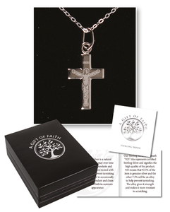 Sterling Silver Crucifix – 1.9cm Family Life Catholic Gifts