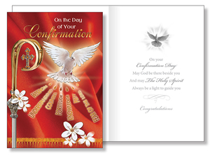 Confirmation Cards: Confirmation Card – Holy Spirit Family Life Catholic Gifts