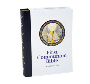 Bible: First Communion Bible (Blue) – New Catholic Bible Family Life Catholic Gifts