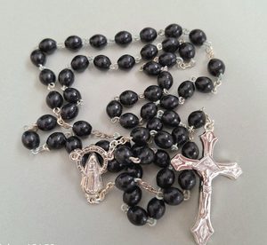 Good Old-fashioned Black Wood Rosary Family Life Catholic Gifts
