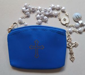 Blue Rosary Purse Family Life Catholic Gifts