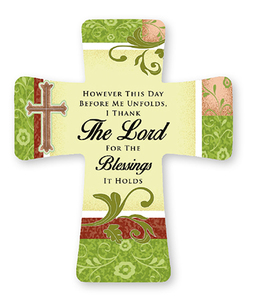 Crosses and Crucifixes Family Life Catholic Gifts: However This Day Unfolds… Porcelain Cross Family Life Catholic Gifts