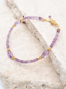 Limited Edition: Amethyst Gold Bracelet