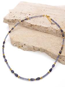 Limited Edition: Iolite Gold  Necklace