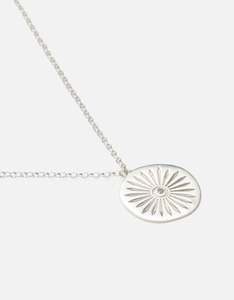Ashoka: Ashoka Diamond Silver Necklace