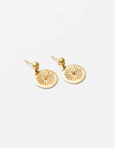 Ashoka Diamond Gold Earrings