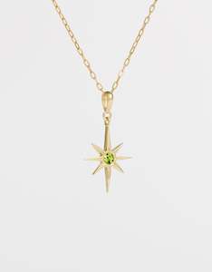 Asteria: Asteria Peridot Gold Necklace