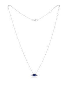 Lapis Silver Amer Necklace