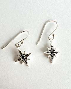April Diamond: Spinel Star Silver Sample Earrings