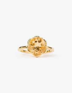 November Citrine: Citrine Gold Sunkissed Ring