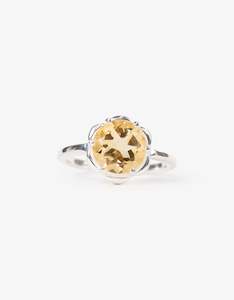 November Citrine: Citrine Silver Sunkissed Ring