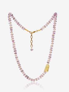 November Citrine: Amethyst Necklace