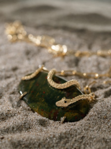 Ritual: Bloodstone Gold Serpent - Large