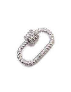 Clasps: Carrier Lock - twisted silver