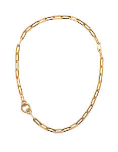 Long Loop Necklace - Yellow Gold - Long