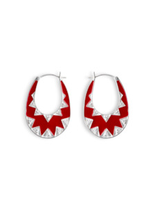 Starly: Scarlet & Blush Starly Silver Earrings