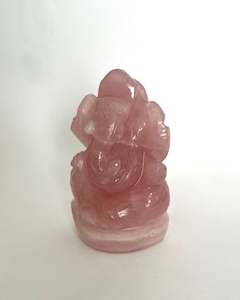 Crystals: Rose Quartz Lord Ganesha