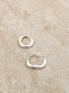 Mini Silver Huggies