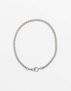 Wide Snake Chain Silver Dbl Catch Long/Short