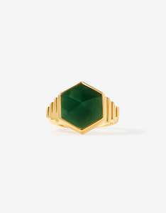 Cathy Pope X Mountain Jade: Green Jade Gold Ring