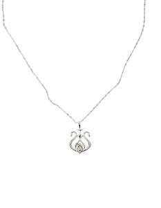 Silver Swan Necklace