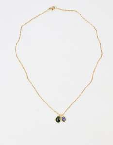 Tourmaline Double Gold Necklace